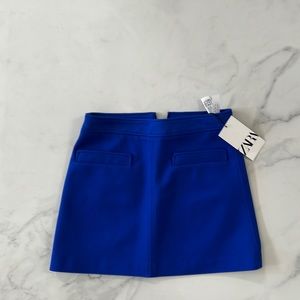 NWT Zara mini skirt in electric blue